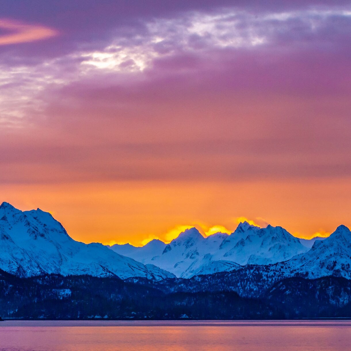 Alaska’s Denali National Park mountain range.
