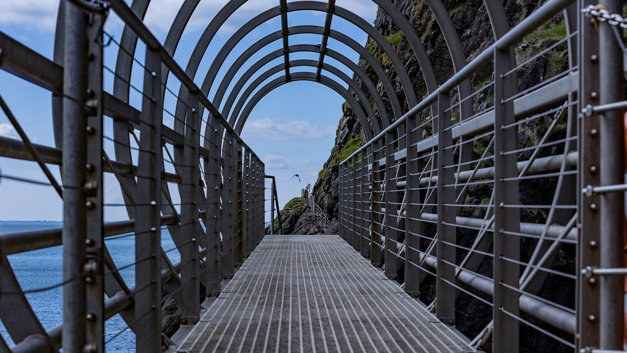 Gobbins Pathway on the Antrim Coast