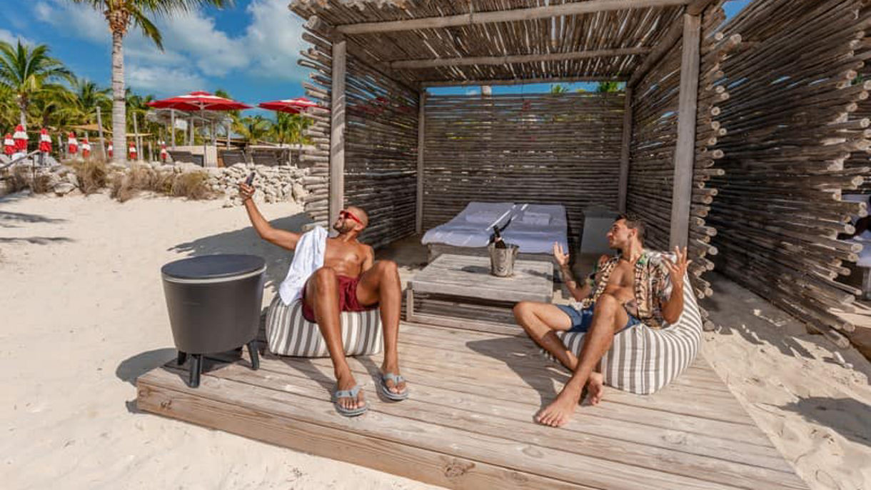 Beachfront Private Cabana for Four at Beach 360