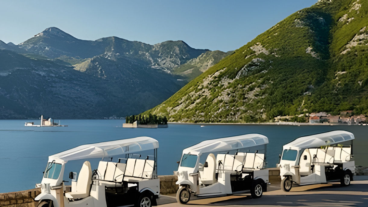 Boka Bay by electric Tuk-Tuk and free time in Kotor