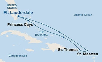 Eastern Caribbean with St. Thomas — Itinerary Map