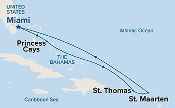 Eastern Caribbean with St. Thomas — Itinerary Map