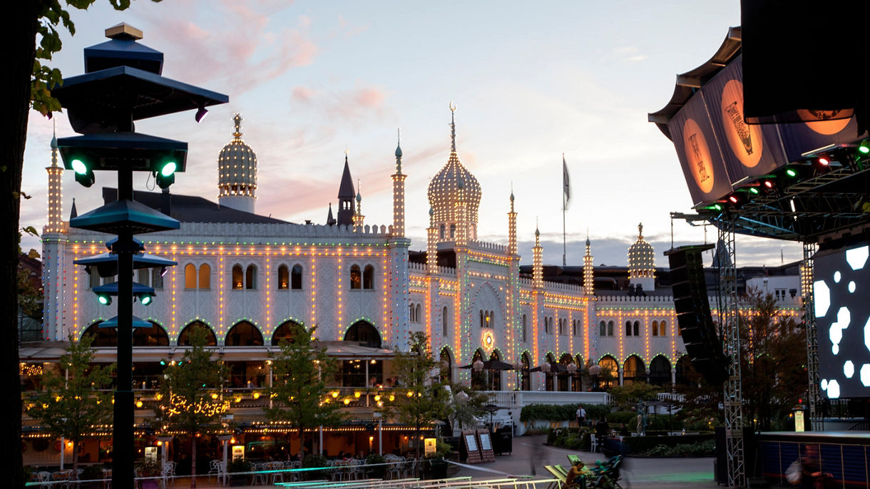 Tivoli Gardens at Night