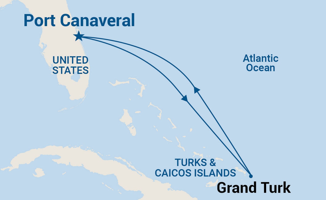 Turks & Caicos Getaway — Itinerary Map
