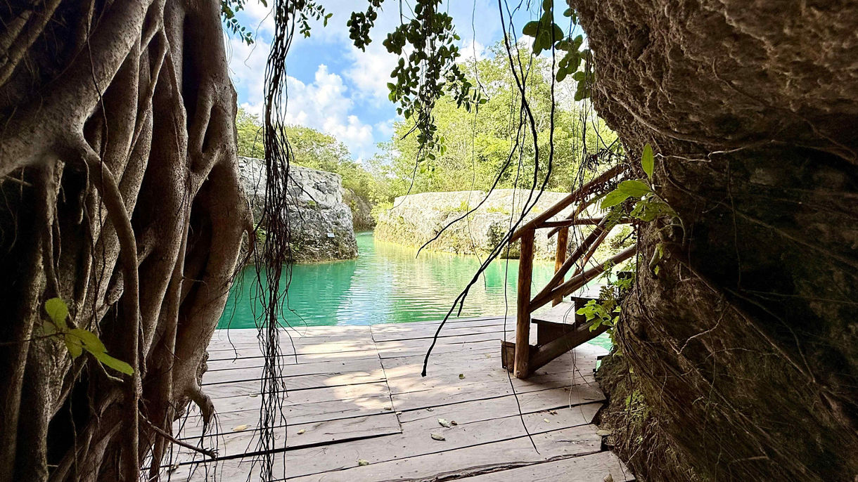 Cenote Swim at Kanan Park & All-Inclusive Beach with Lunch