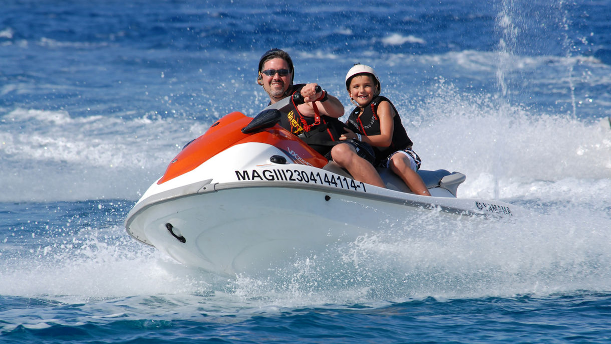 Jet Ski for Two: Islands Beach, Snorkel & Pool