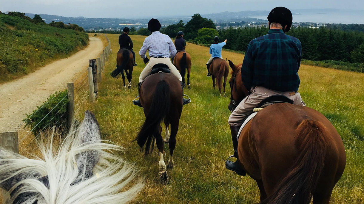 Horseback Riding in the Garden of Ireland