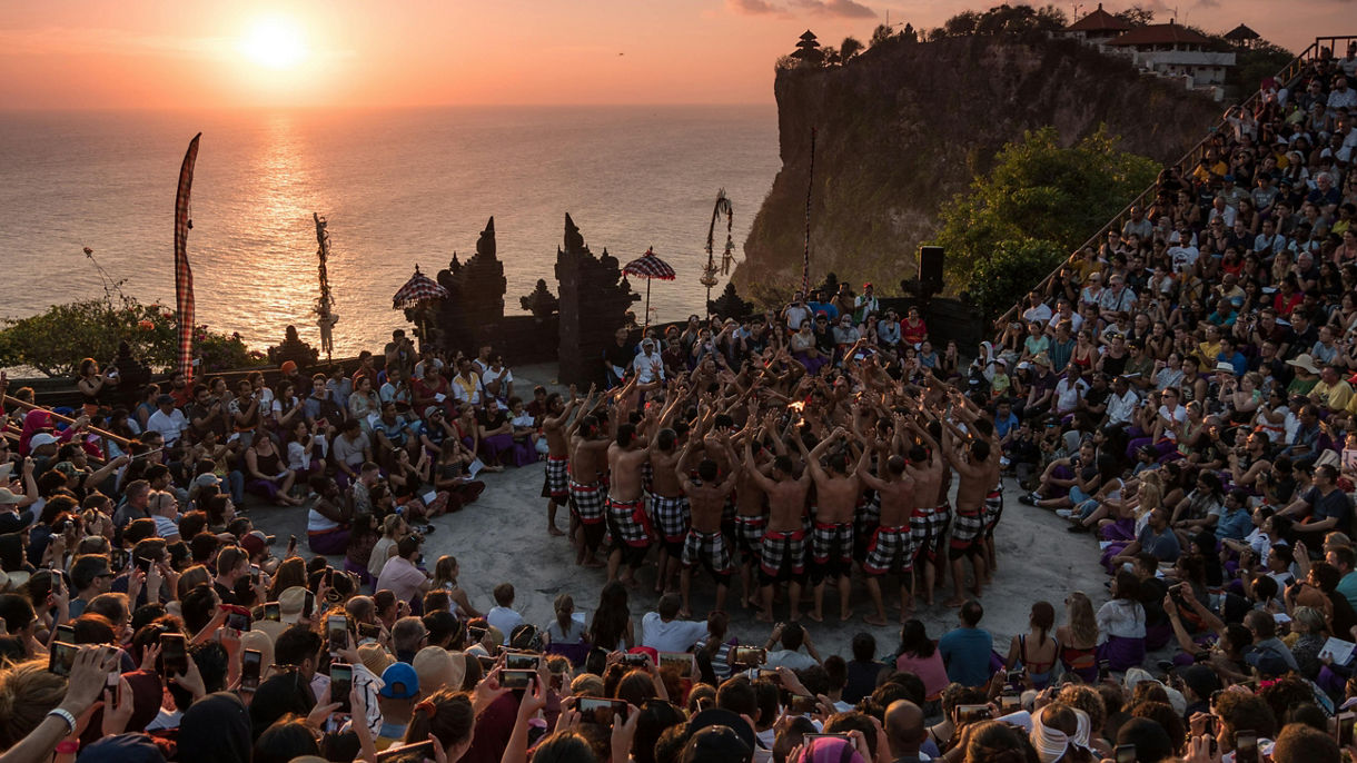 Sunset Over Uluwatu and Kecak