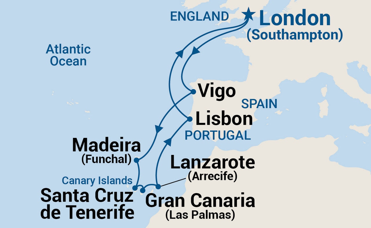 Canary Islands — Itinerary Map