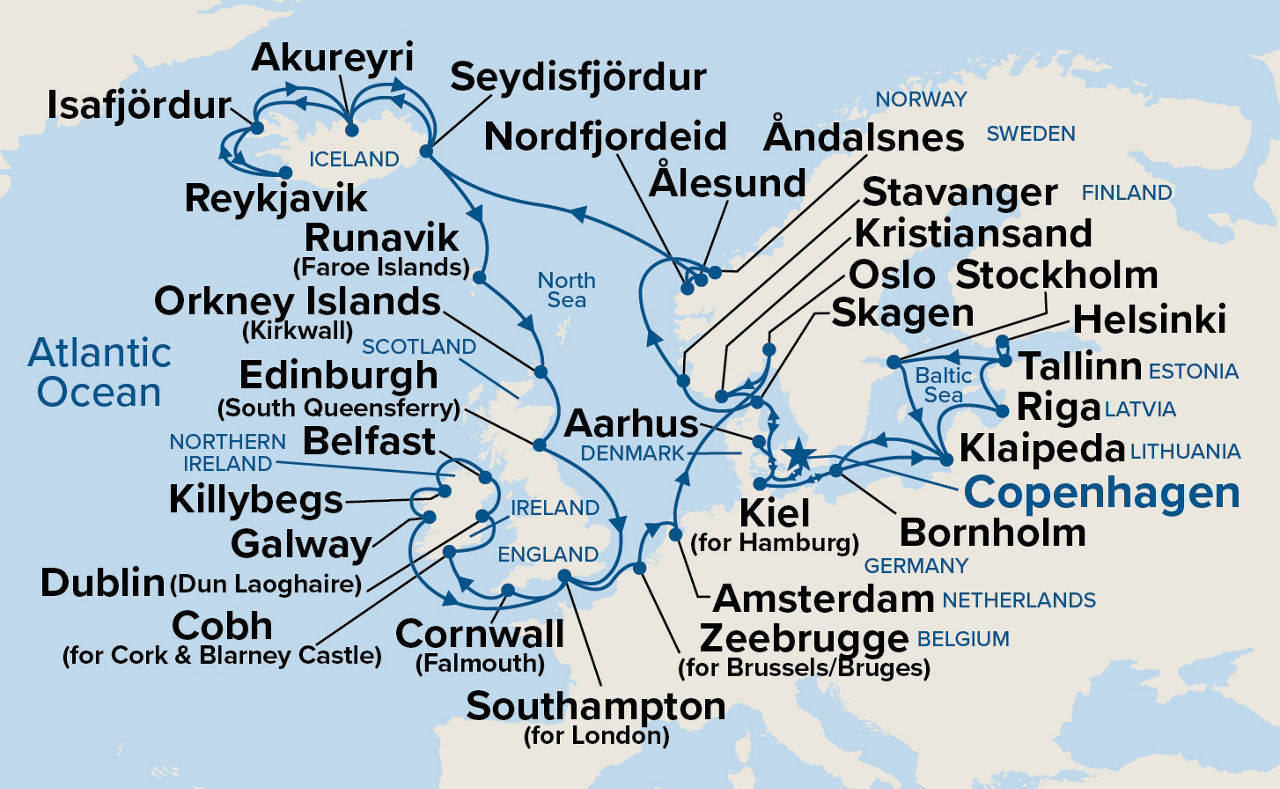 Ultimate European Journey — Itinerary Map