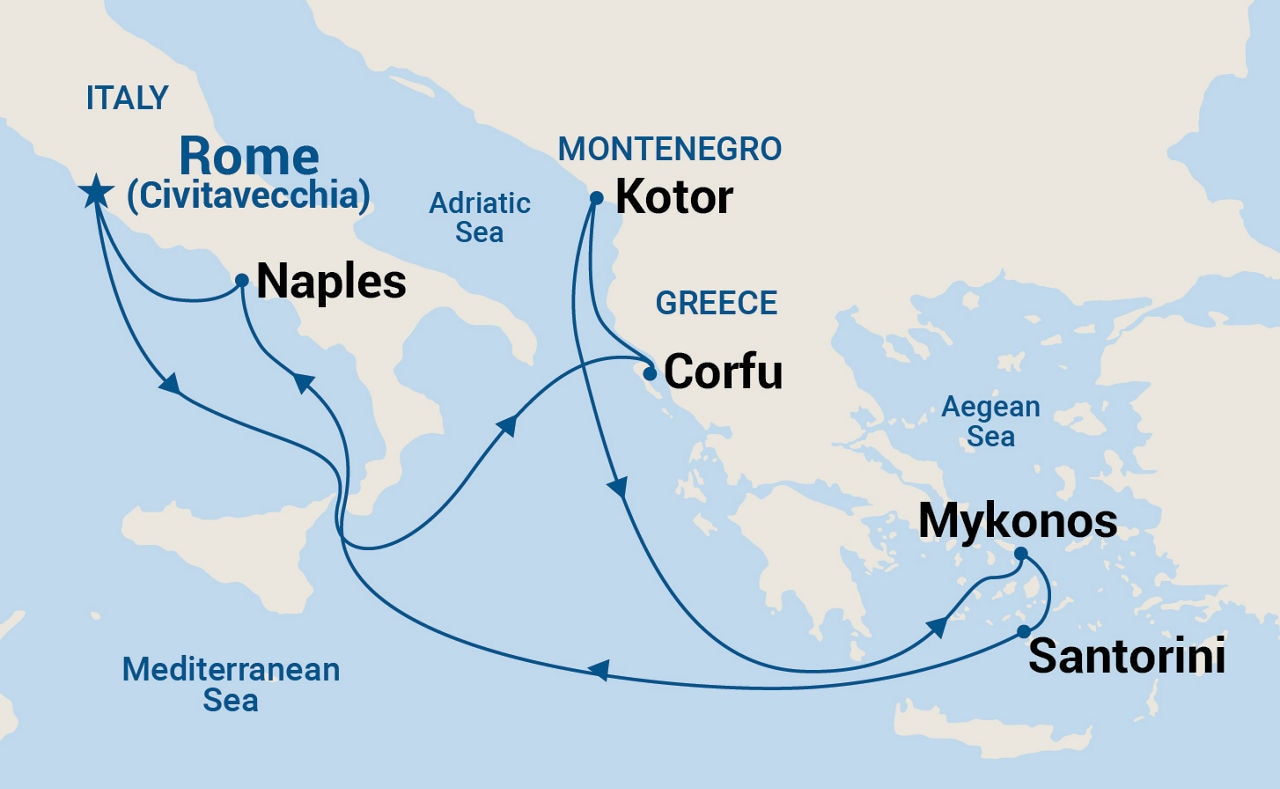 Icelandic Fjords & Scottish Isles — Itinerary Map