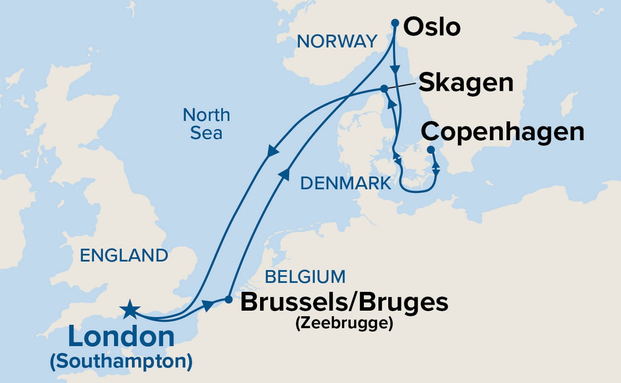 Scandinavia — Itinerary Map