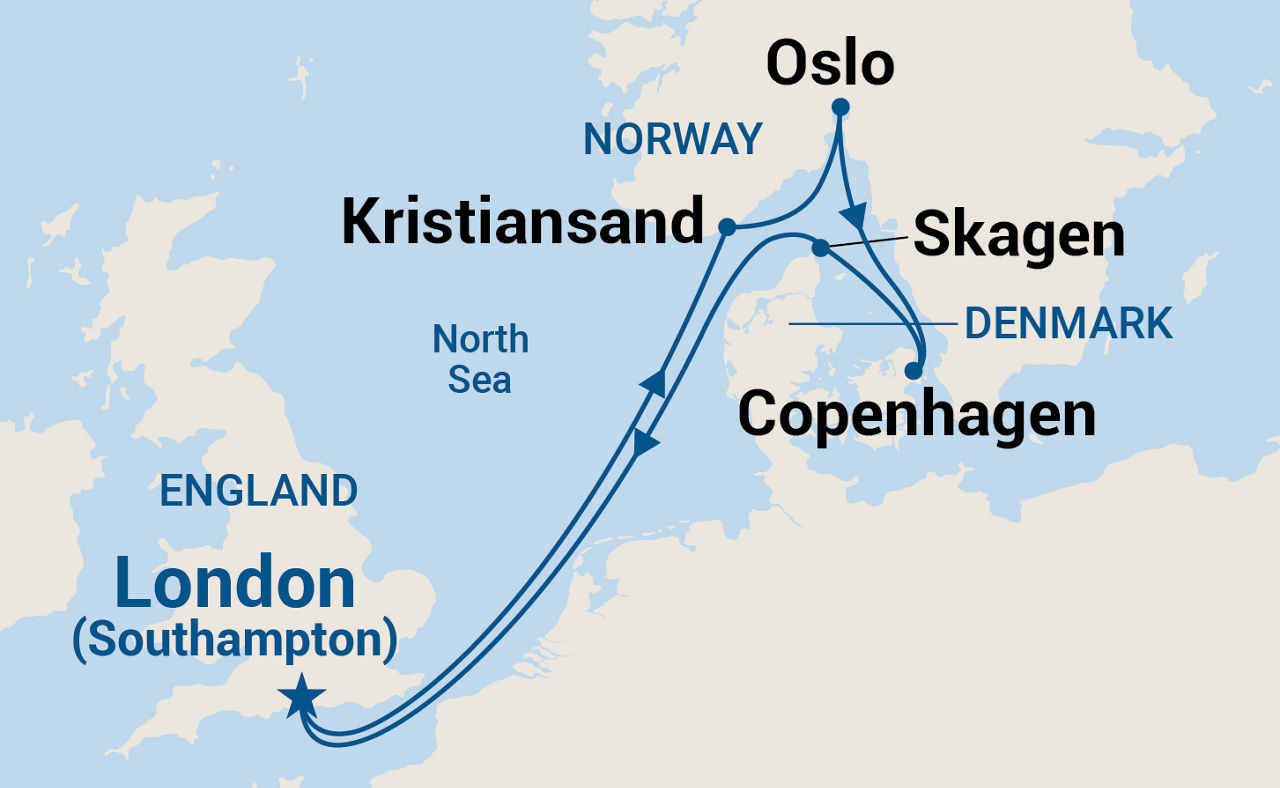 Scandinavia — Itinerary Map