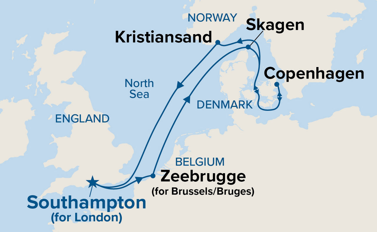 Scandinavia — Itinerary Map