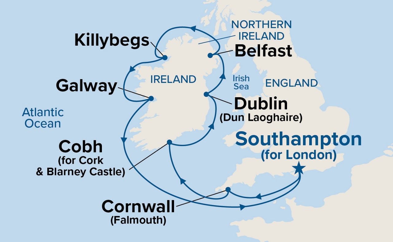 Circle Ireland — Itinerary Map