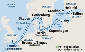 Scandinavia — Itinerary Map
