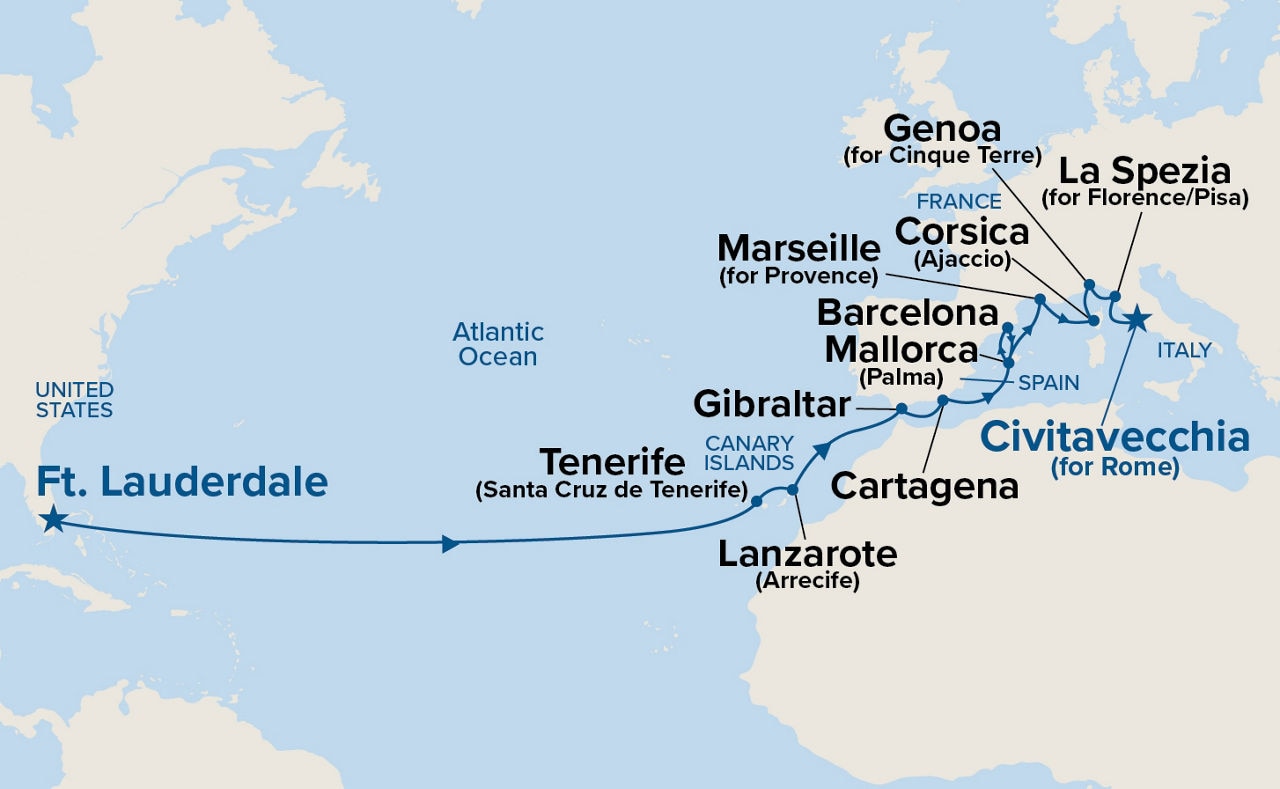 Western Europe Grand Adventure — Itinerary Map