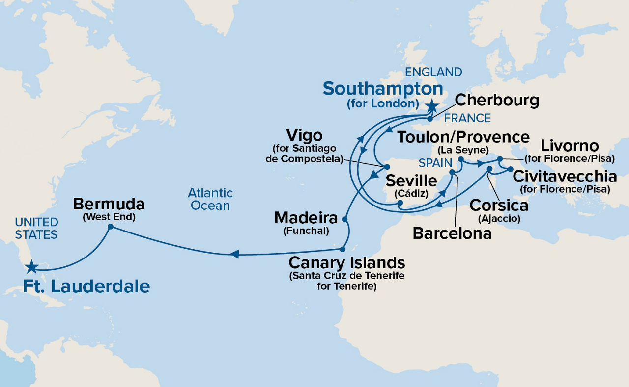Western Europe Grand Adventure — Itinerary Map