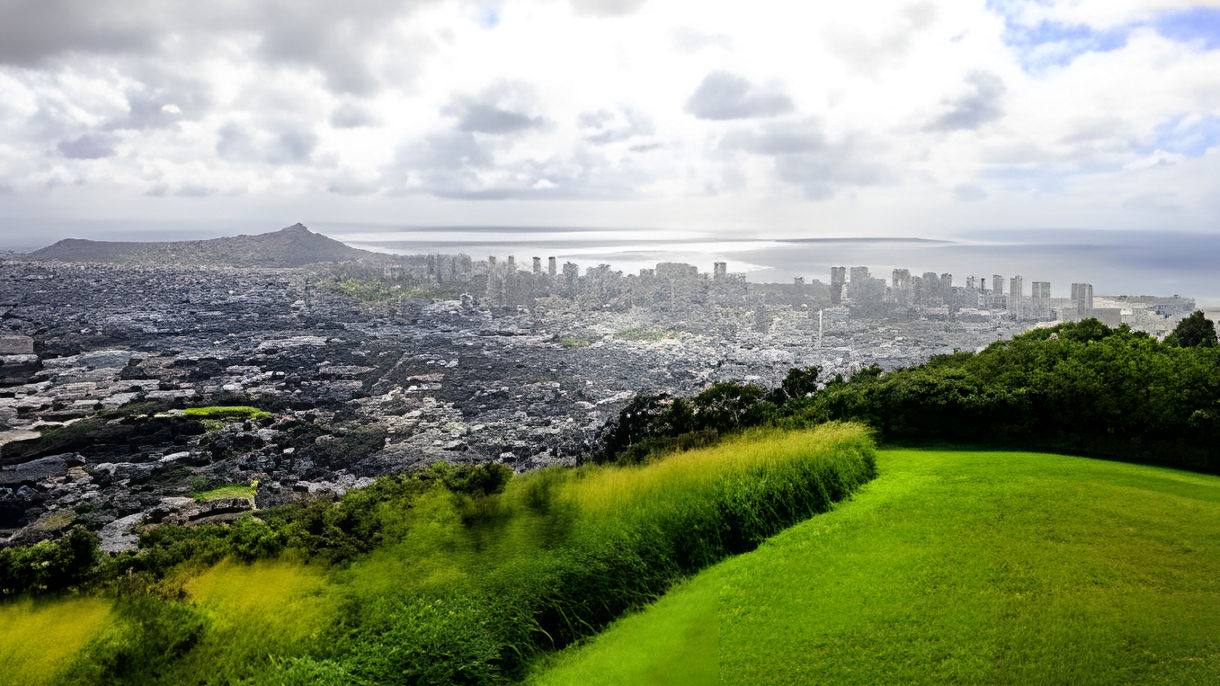 Tropical Garden Nature Walk & Honolulu Views