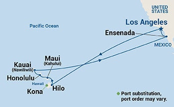 Hawaiian Islands — Itinerary Map