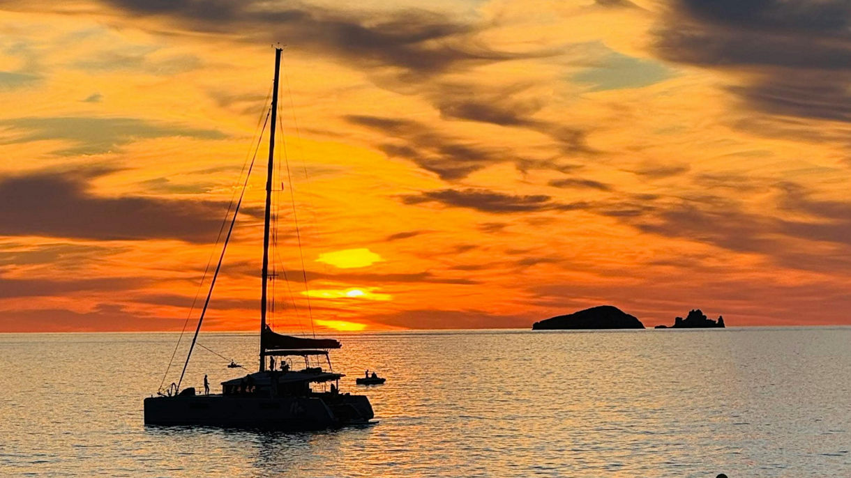 Sunset at Sant Antoni de Portmany on your own
