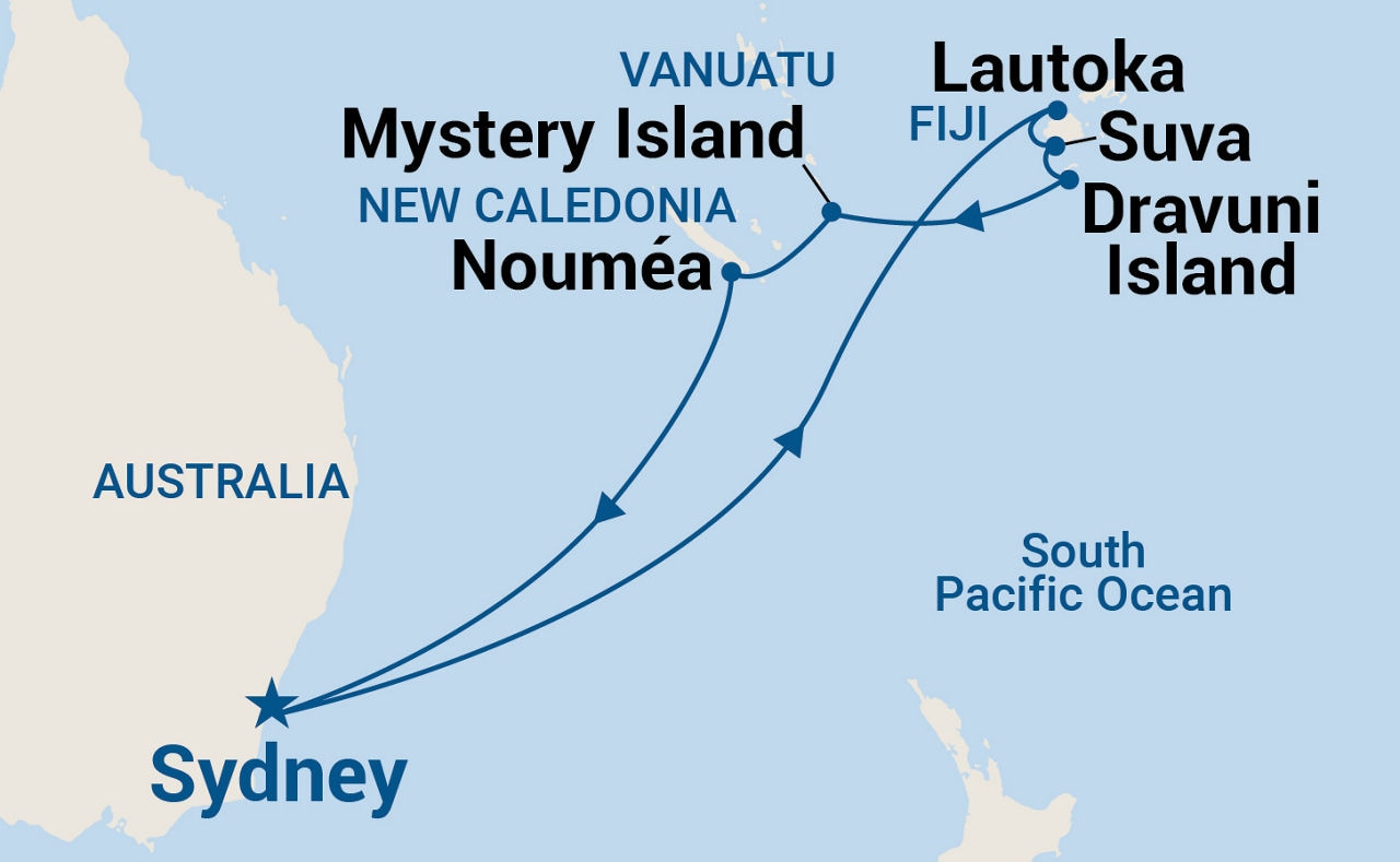 Fiji — Itinerary Map