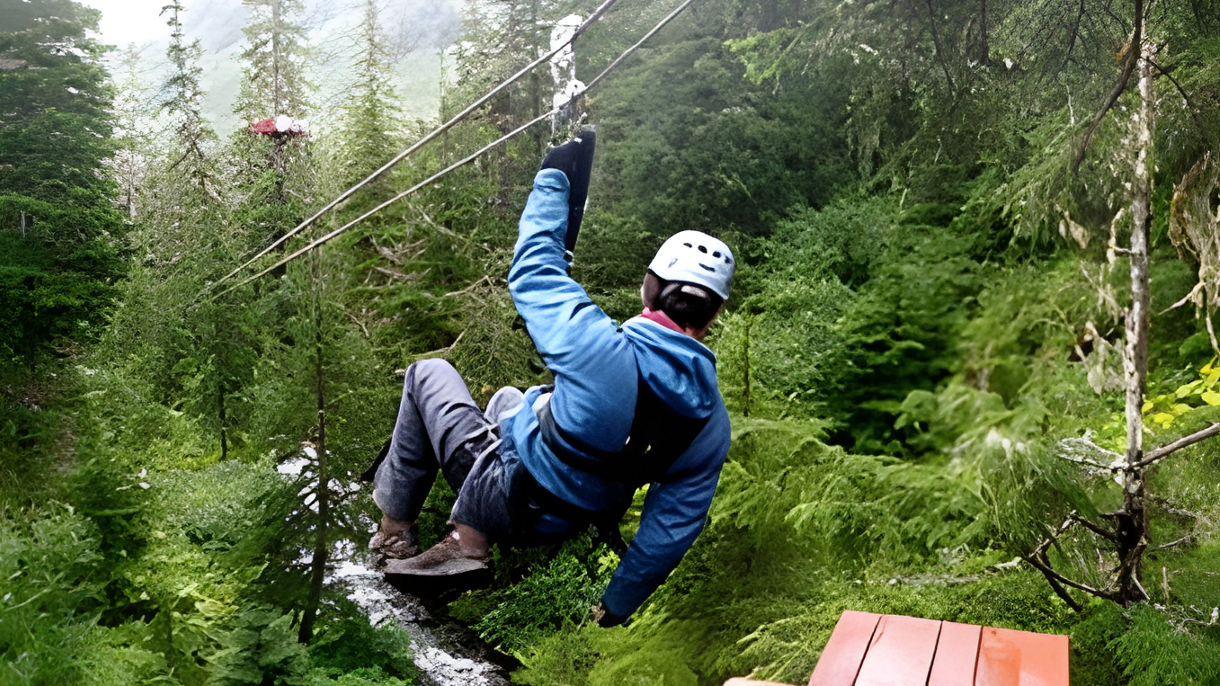 Alpine Zipline, Axe Throwing & Mendenhall Glacier Adventure
