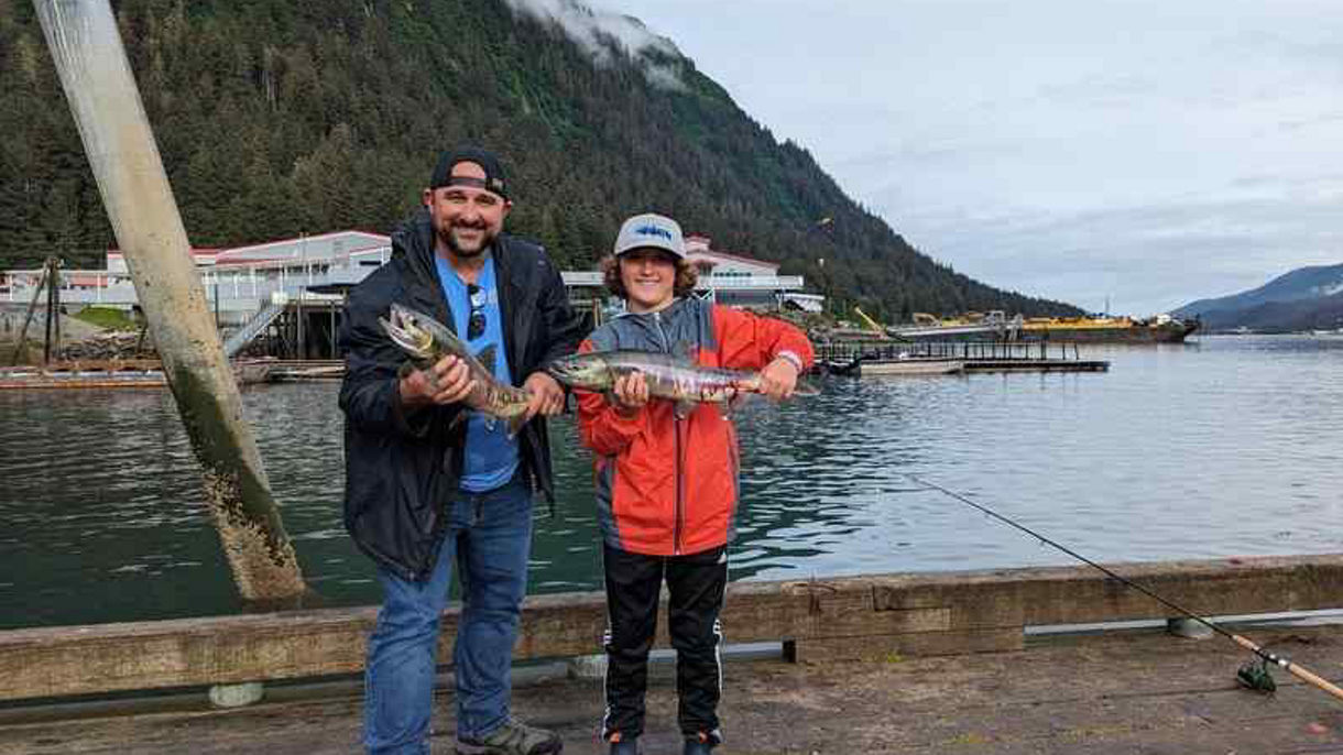 Shoreside Salmon Fishing