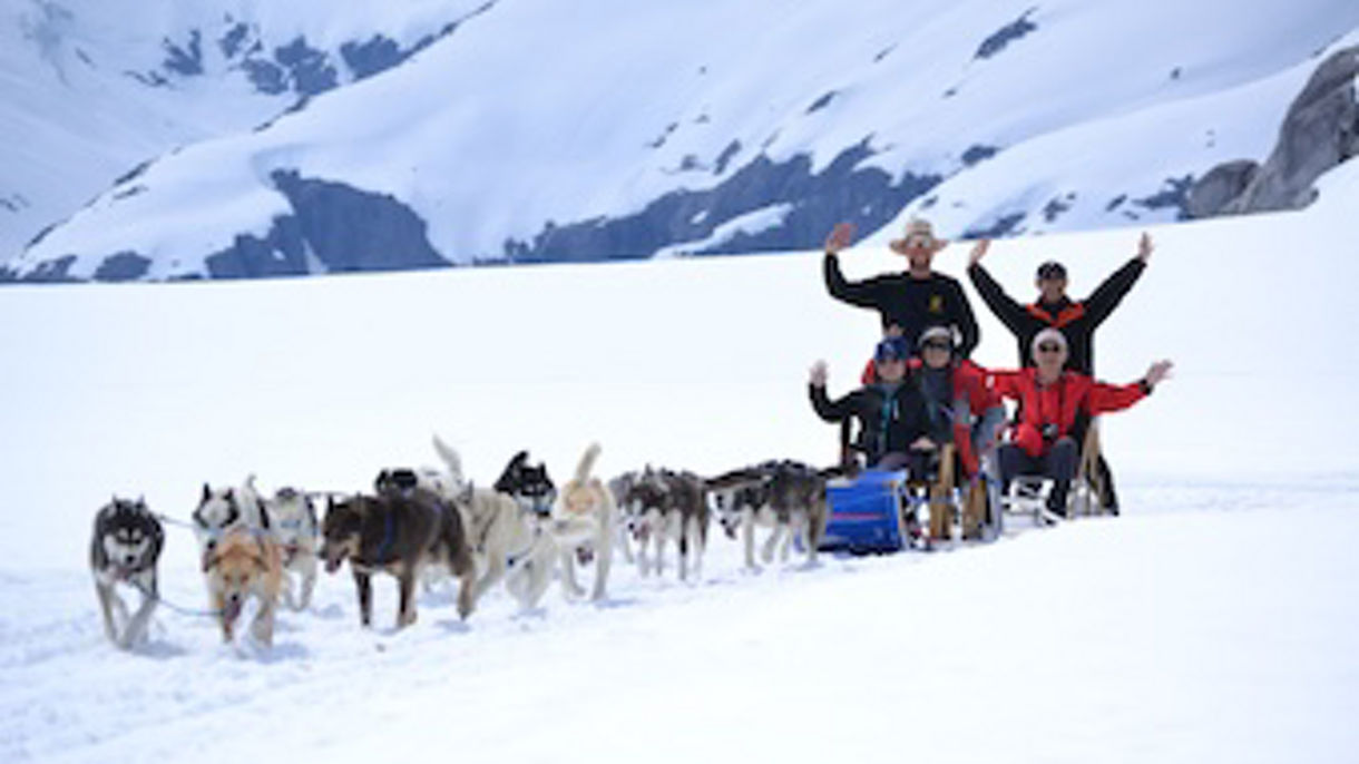 Dog Sledding on the Mendenhall Glacier by Helicopter
