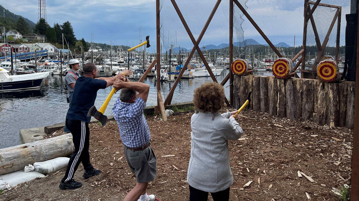 Local Connections: Great Alaskan Lumberjack Show & Axe Throwing Challenge Created by Champion Ironjack
