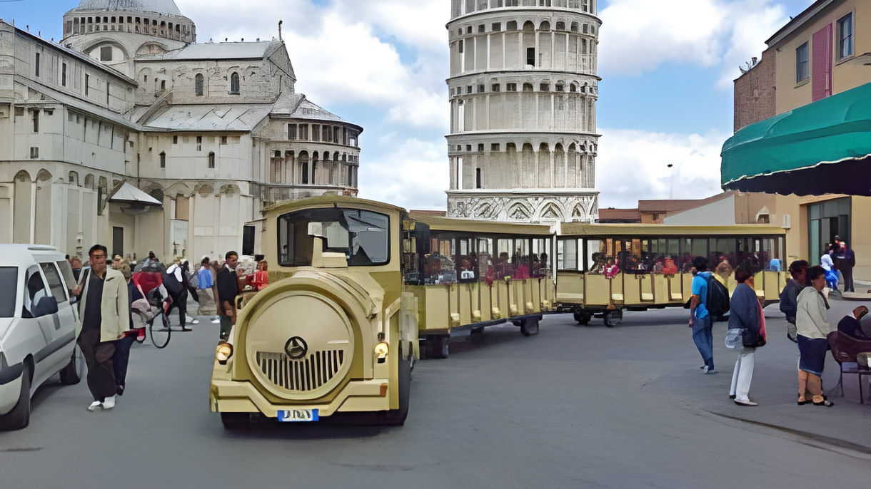 Easy Leaning Tower of Pisa by Trolley