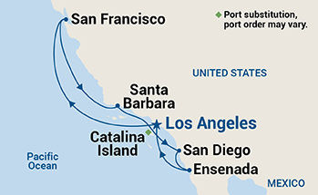 Classic California Coast — Itinerary Map