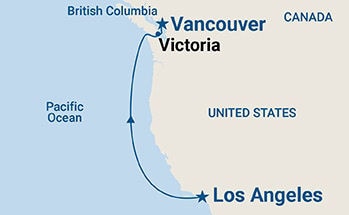 Pacific Coastal — Itinerary Map
