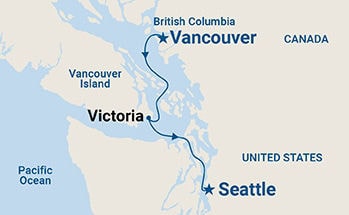Pacific Coastal — Itinerary Map