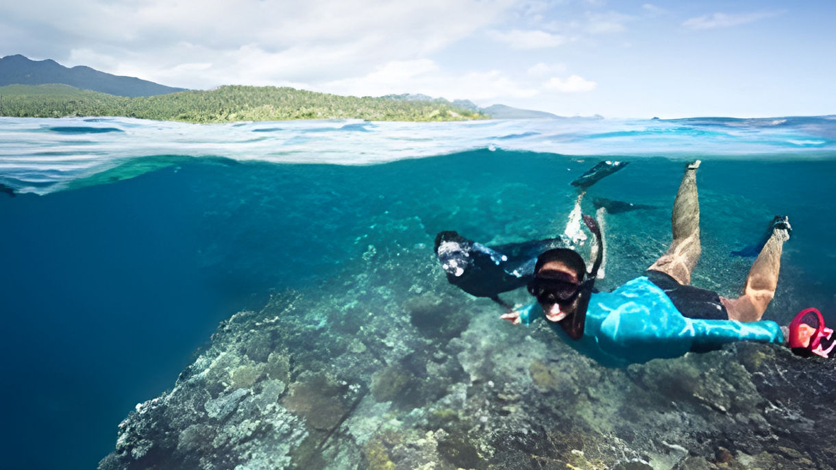 Clear Kayak and Snorkel