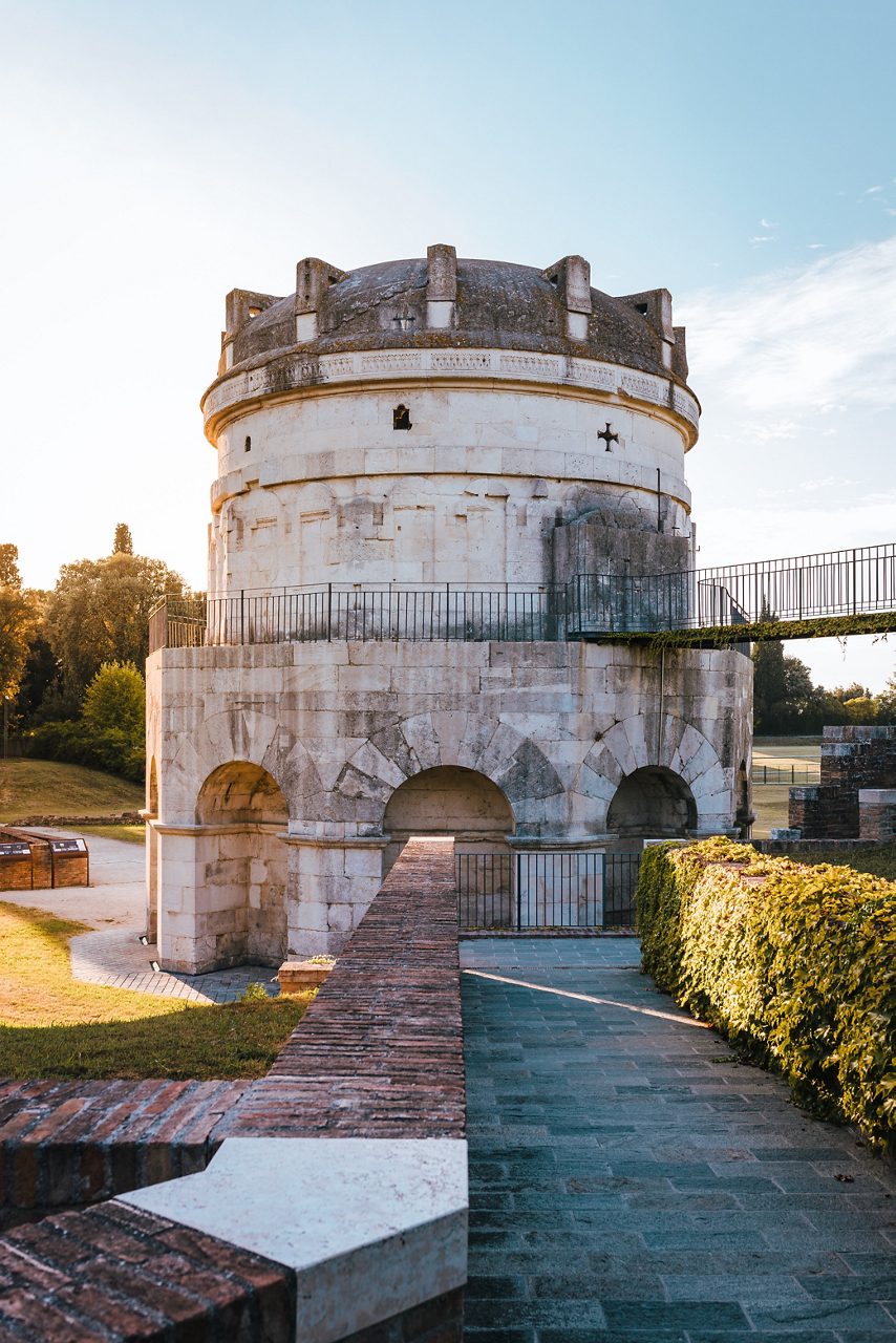 Step back into the 6th century at the Mausoleum of Theodoric, one of Ravenna’s most remarkable monuments to Ostrogothic architecture.