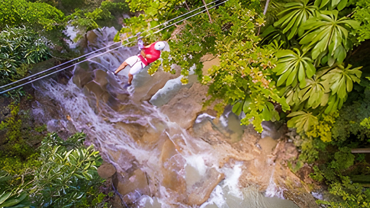 Dunn's River Climb & Zipline Over The Falls