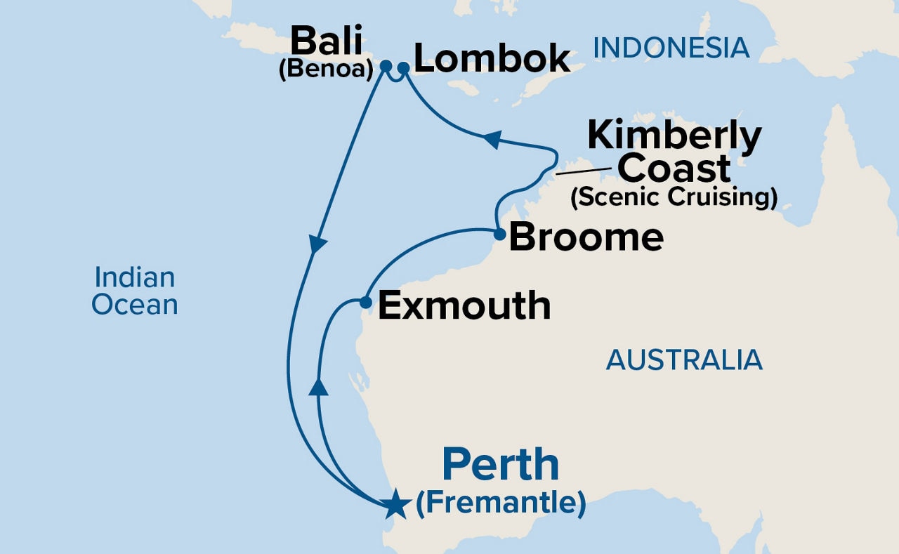 Indonesia — Itinerary Map