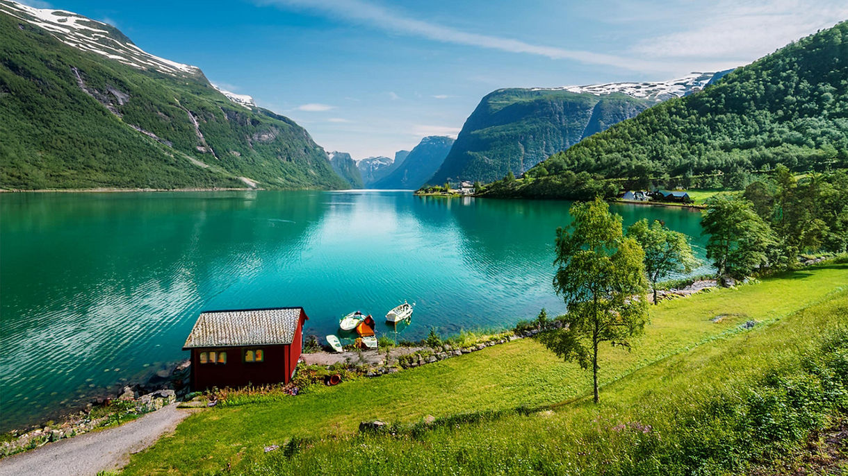 Kayaking at Oldevatnet
