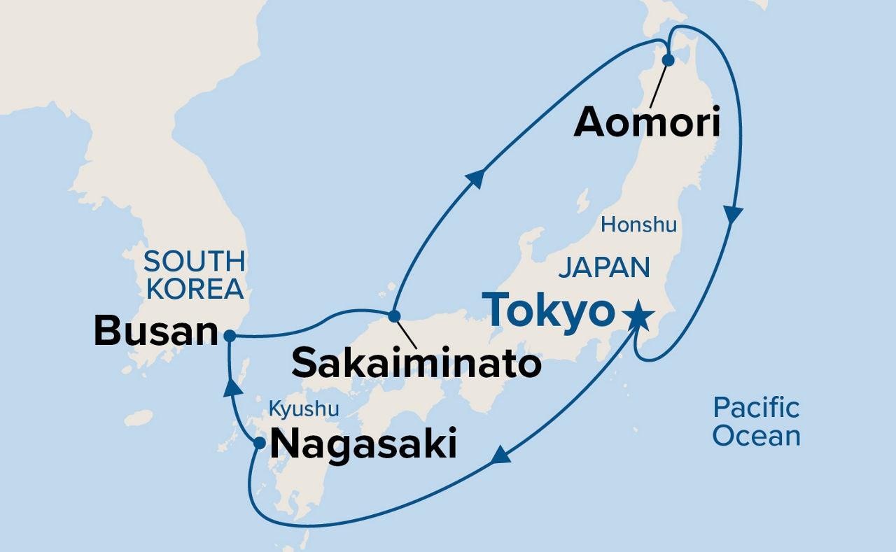 Circle Japan — Itinerary Map