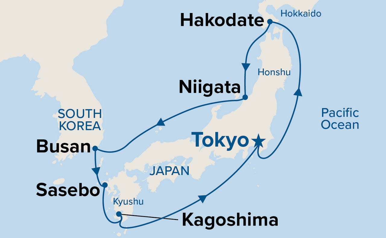 Circle Japan — Itinerary Map