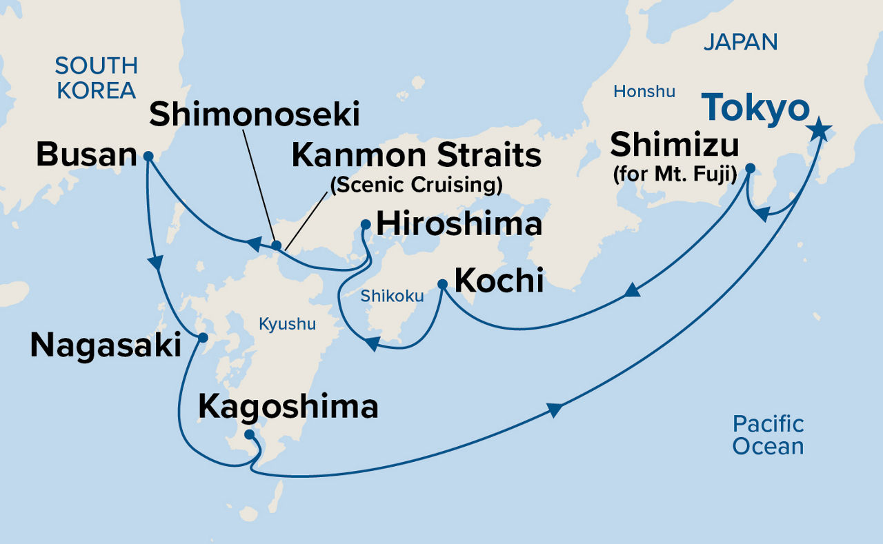 Japan Explorer — Itinerary Map