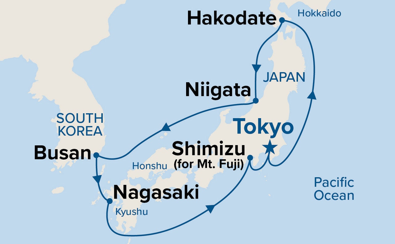 Circle Japan — Itinerary Map