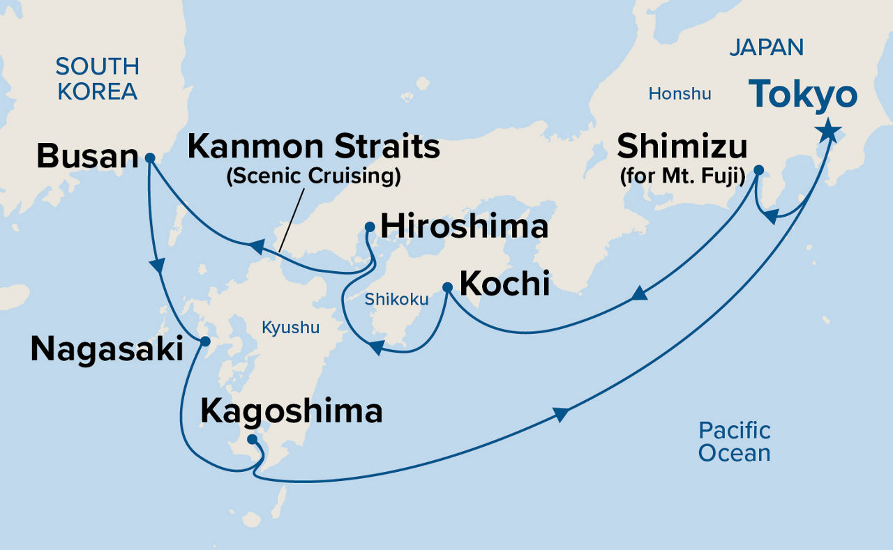 Japan Explorer — Itinerary Map