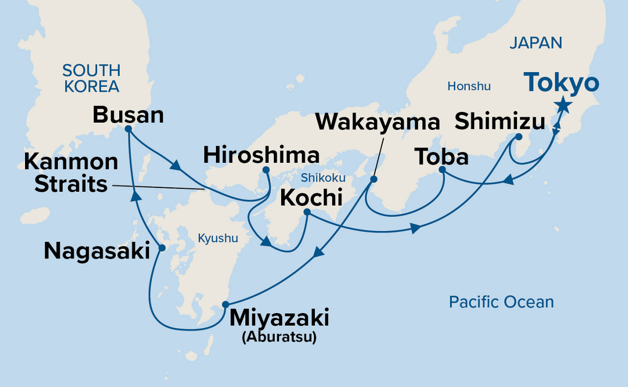 Japan Explorer — Itinerary Map
