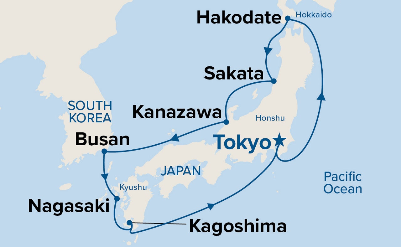 Circle Japan — Itinerary Map