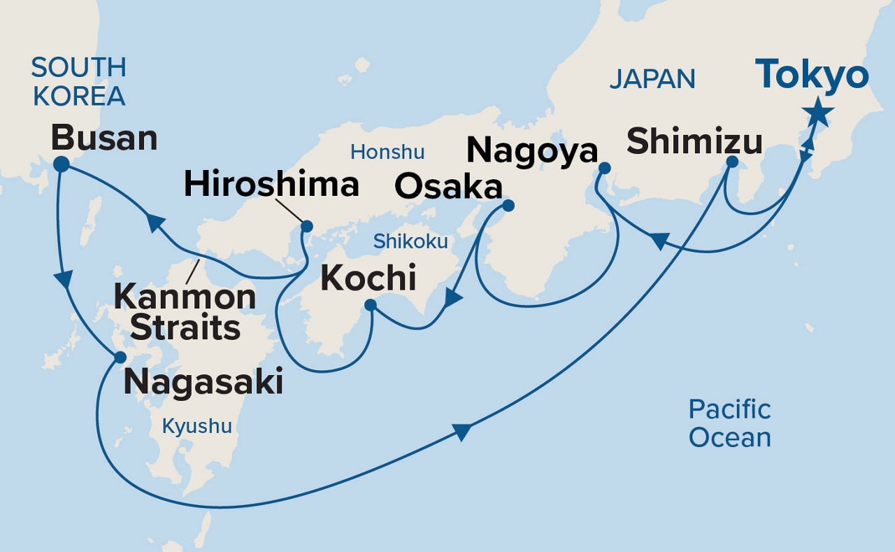 Japan Explorer — Itinerary Map