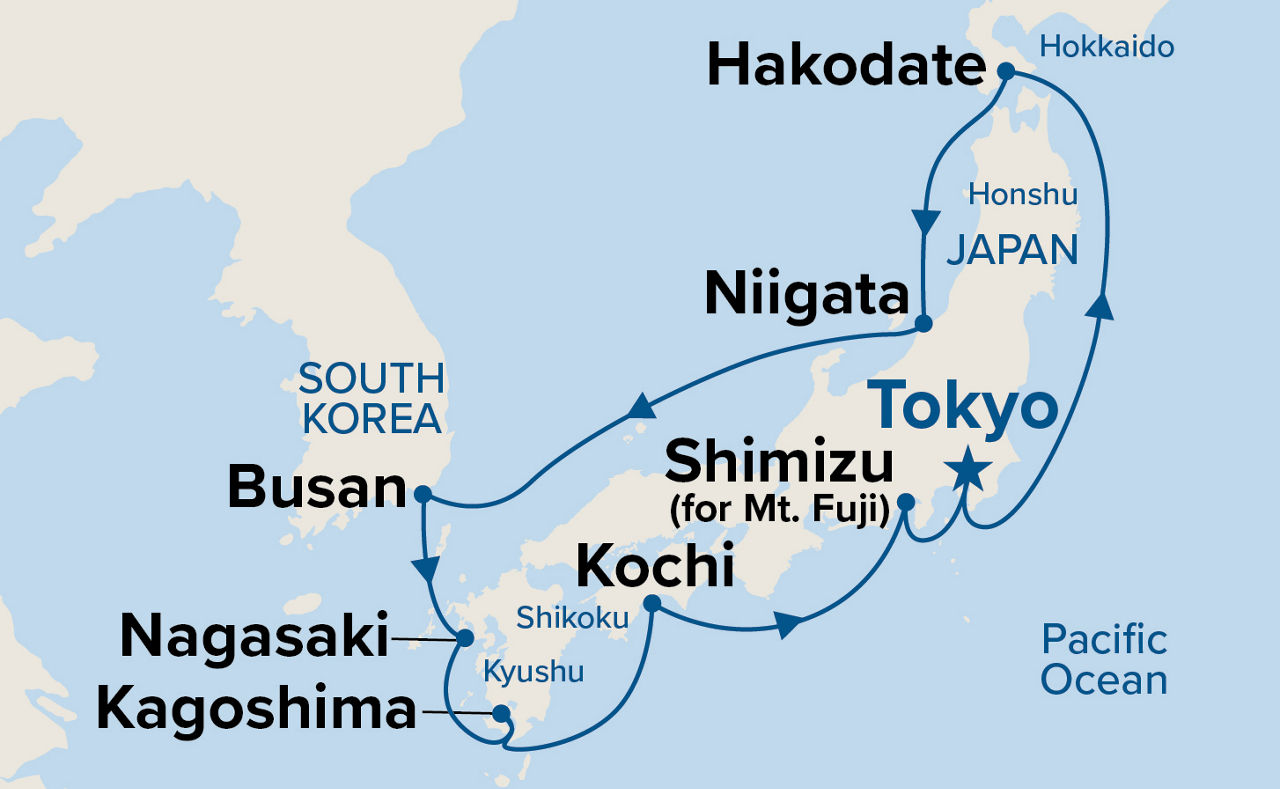 Circle Japan — Itinerary Map