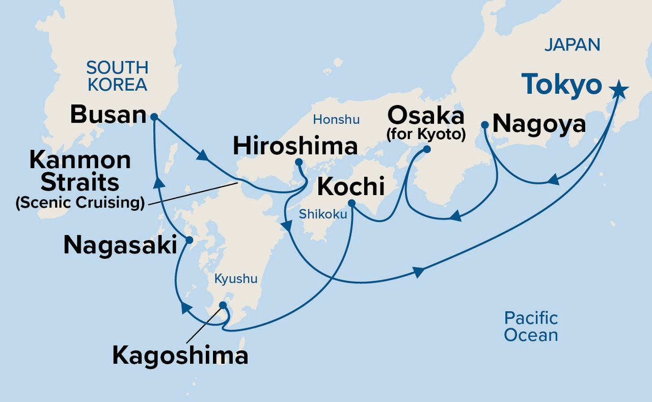 Japan Explorer — Itinerary Map