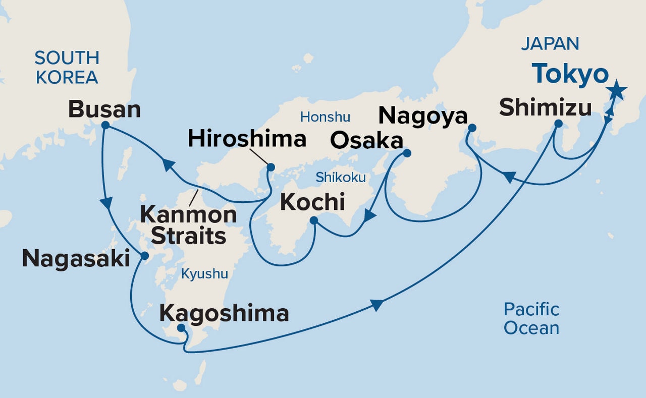Japan Explorer — Itinerary Map